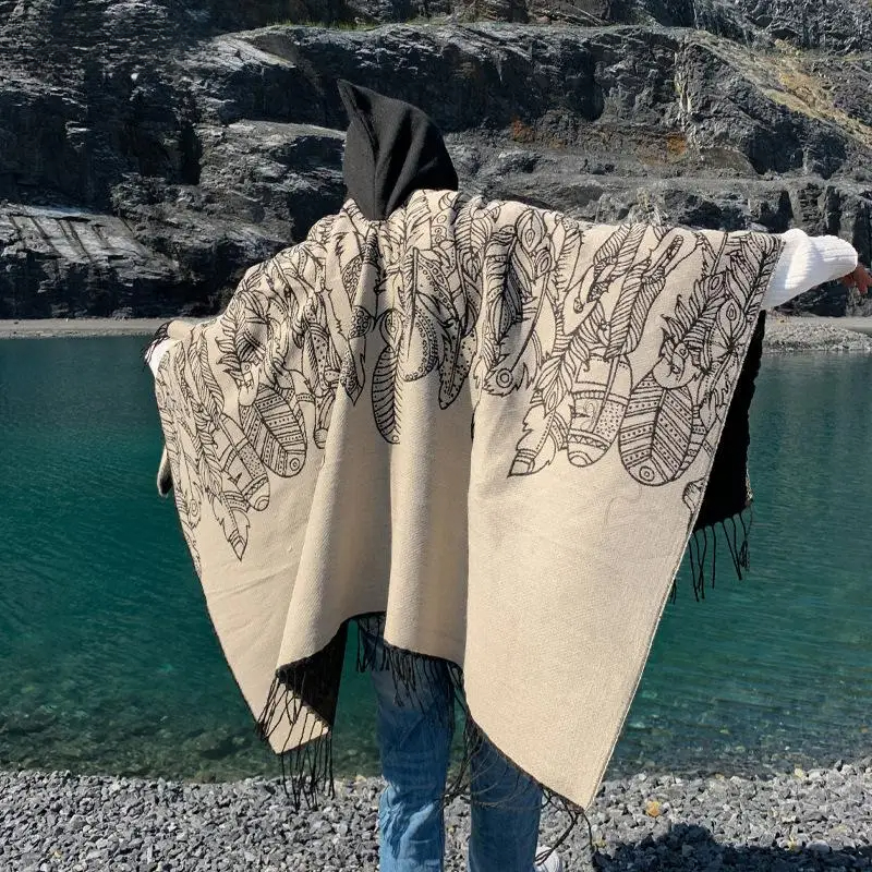 Vintage Tassel Cape Coat Fring – Mens Fashion Poncho Bewertung und Preis