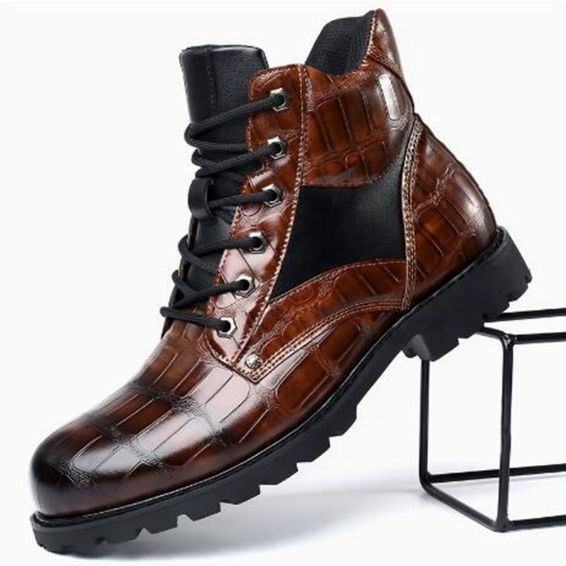 Brand Men Boots Grid Pattern S – Men'S Fashion Luxury Brands Bewertung und Preis