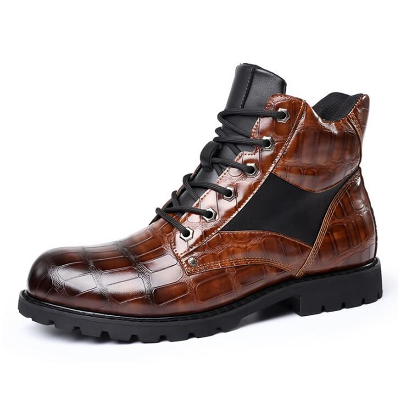 Brand Men Boots Grid Pattern S – Men'S Fashion Luxury Brands Bewertung und Preis