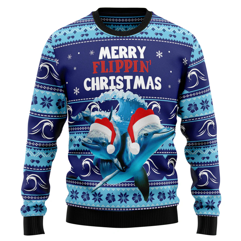 2026 New Dolphin Graphic Ugly  – Mens Xmas Fashion Bewertung und Preis