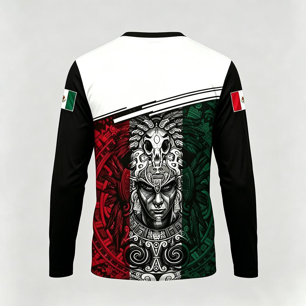 Mexico Themed Printed Long Sle – Mens Fashion Mexico Bewertung und Preis