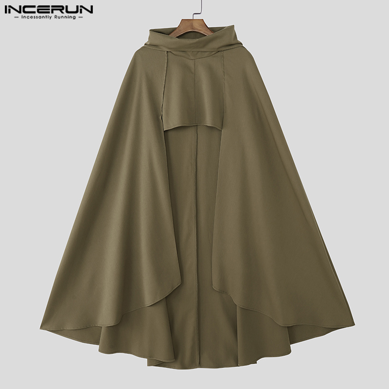 INCERUN Men Cloak Cape Solid C – Mens Fashion Poncho Bewertung und Preis