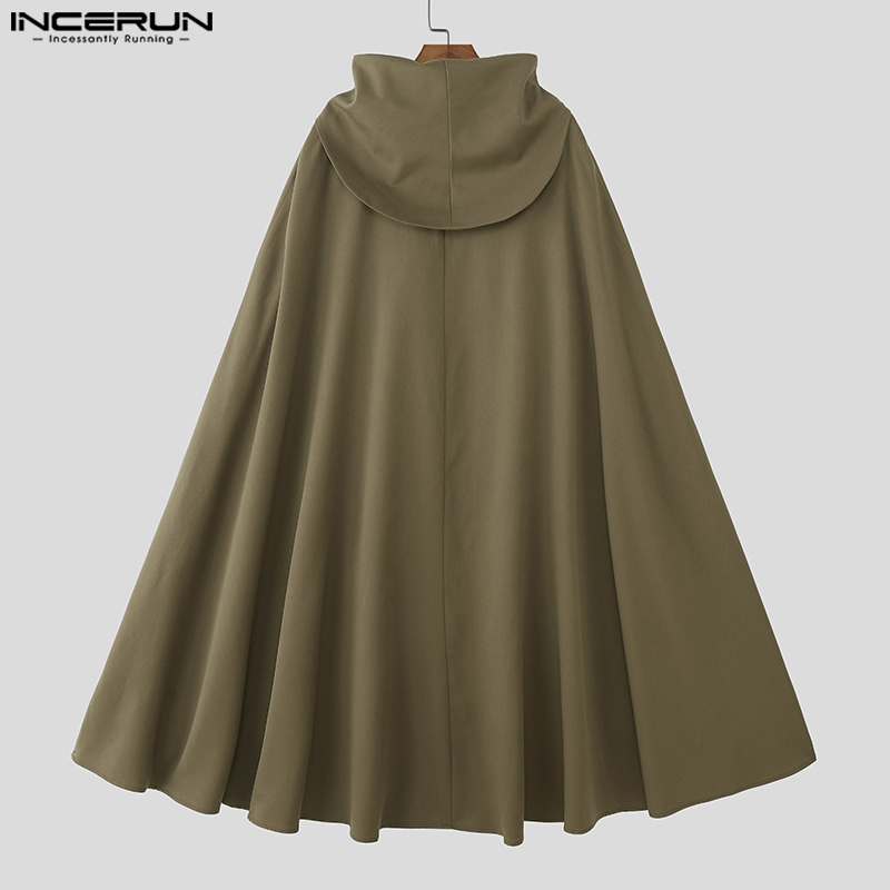 INCERUN Men Cloak Cape Solid C – Mens Fashion Poncho Bewertung und Preis