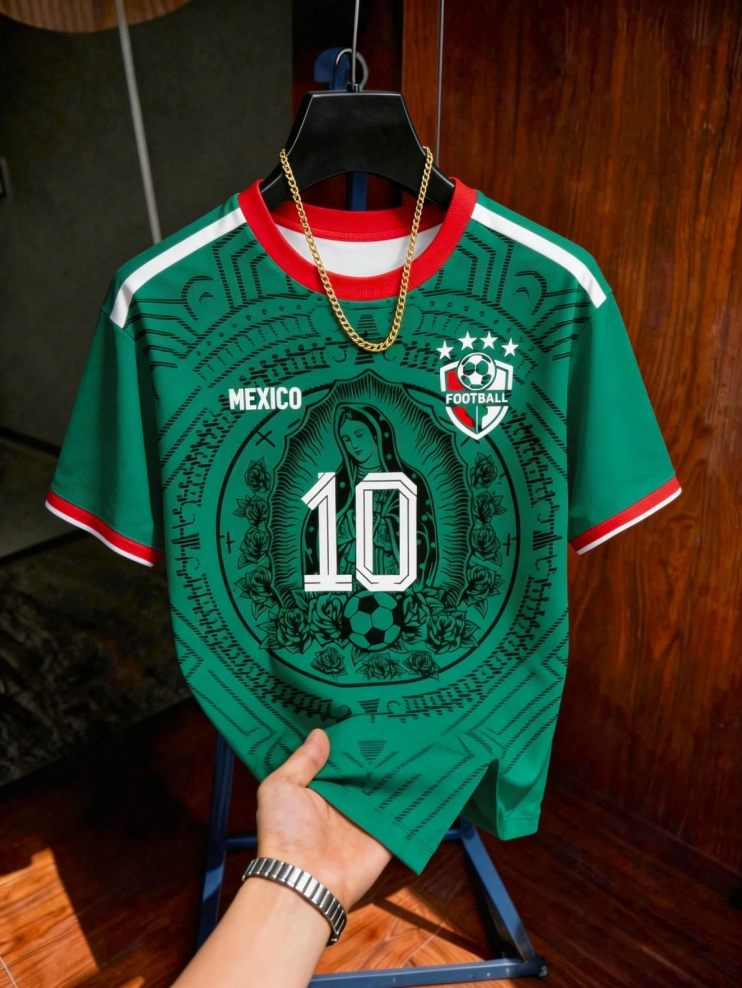 Men's  Mexico 10 Print Crew Ne – Mens Fashion Mexico Bewertung und Preis