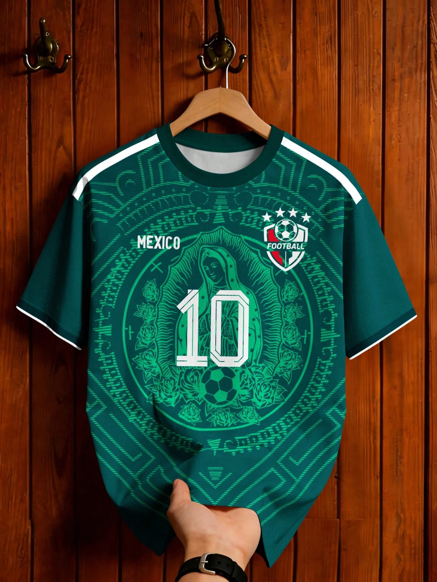 Men's  Mexico 10 Print Crew Ne – Mens Fashion Mexico Bewertung und Preis