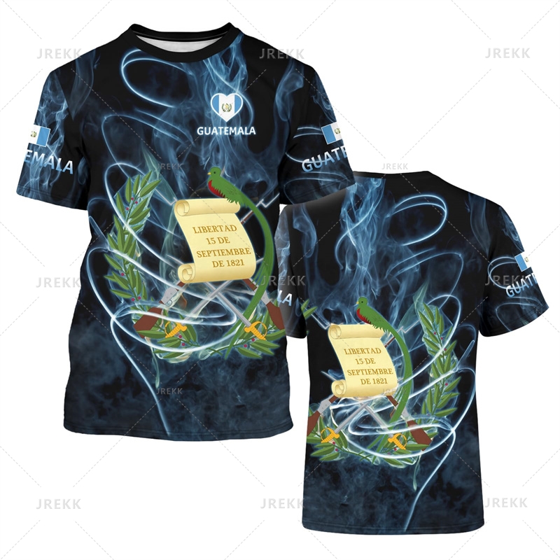 Guatemala Flag 3D Printed T Sh – Men'S Fashion Guatemala Bewertung und Preis