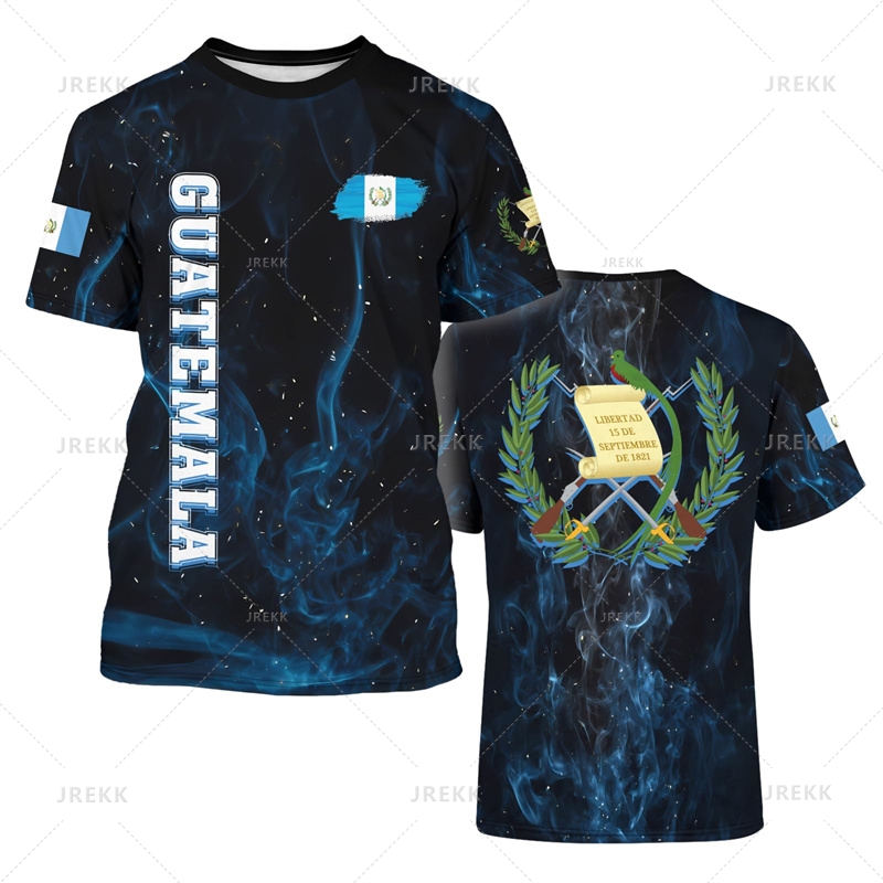 Guatemala Flag 3D Printed T Sh – Men'S Fashion Guatemala Bewertung und Preis