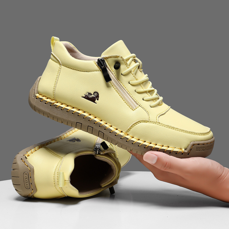 Women's Sneakers Handmade Leat – Casual Sneakers Men Bewertung und Preis