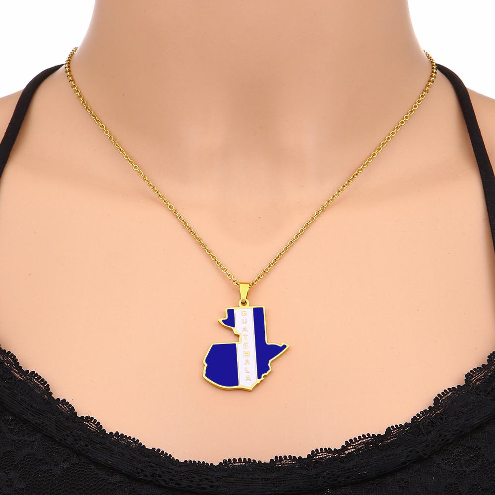 Guatemala Map Flag Pendant Nec – Men'S Fashion Guatemala Bewertung und Preis