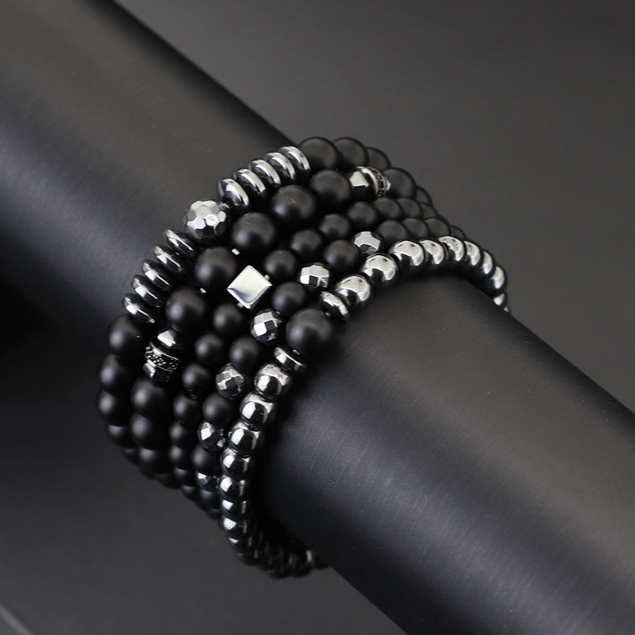 5Pcs Luxury Men Beaded Bracele – Mens Fashion Bracelet Bewertung und Preis